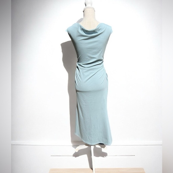 🌻NEW NWOT NIKKI LUND Sky Off Shoulder Midi Sheath Dress Size XL | $157 Retail - Picture 7 of 11